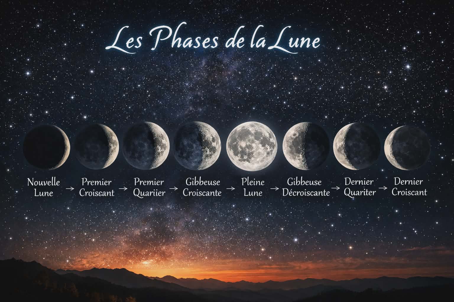 Phases de la Lune